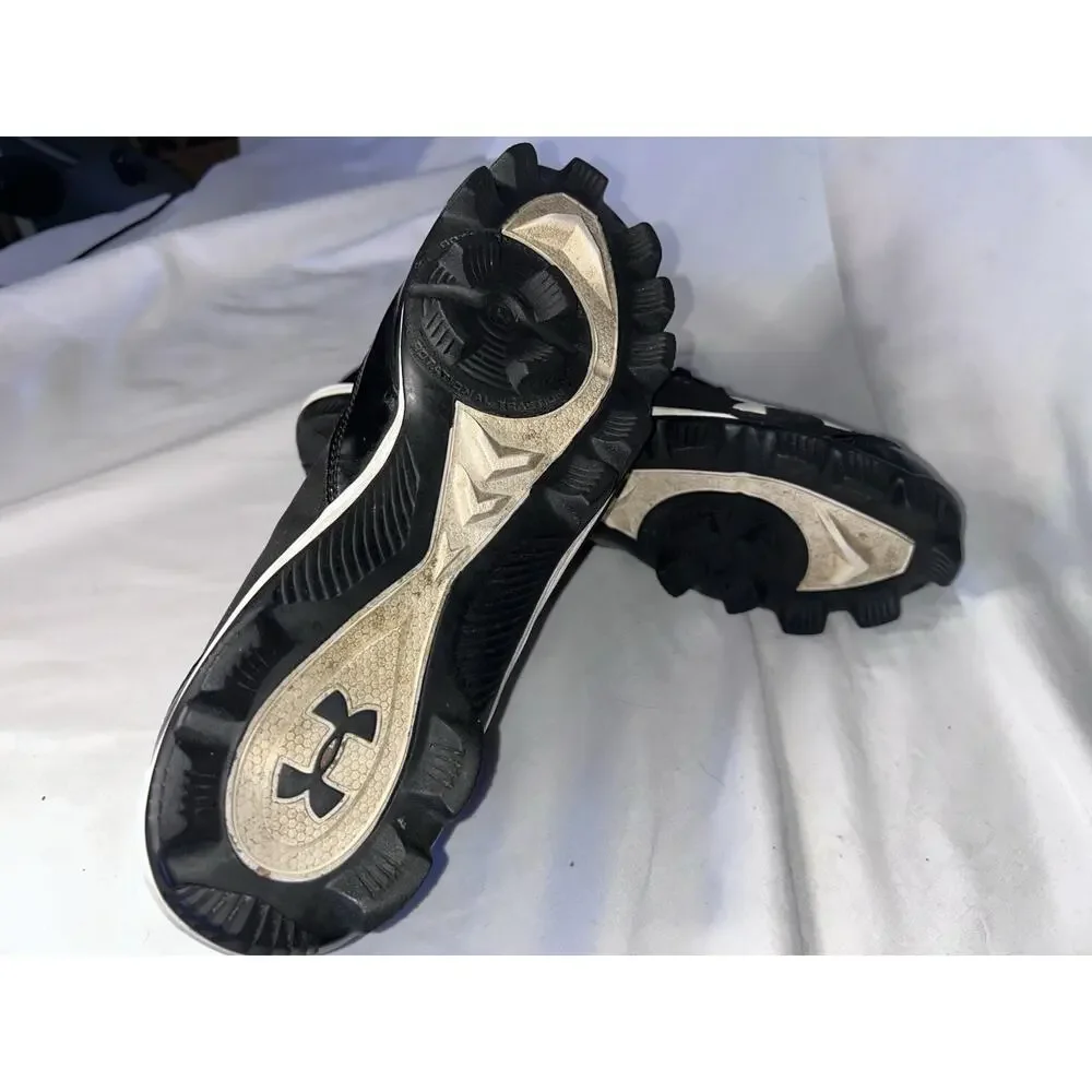 Under Armour Women's Baseball/Softball Cleats Black White Size 8.5 EUC